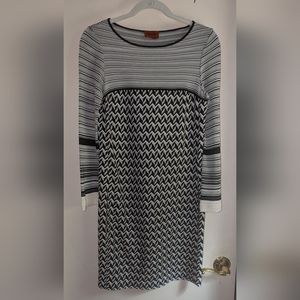Missoni striped shift dress. Size 38